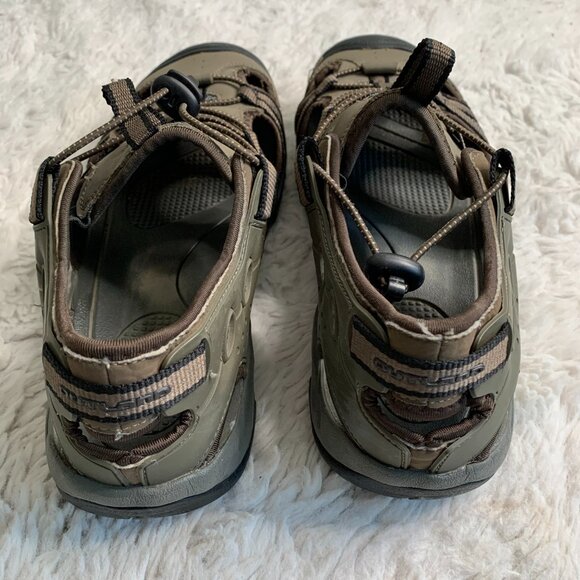 Outland Men's Solstice II Rugged River Sandals Olive Size:9 #S6027 SZ 11 - Picture 3 of 9